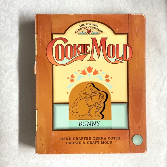THE Fox Run Cookie Mold BUNNY. #6906   Terra Cotta - Picture 1 of 4